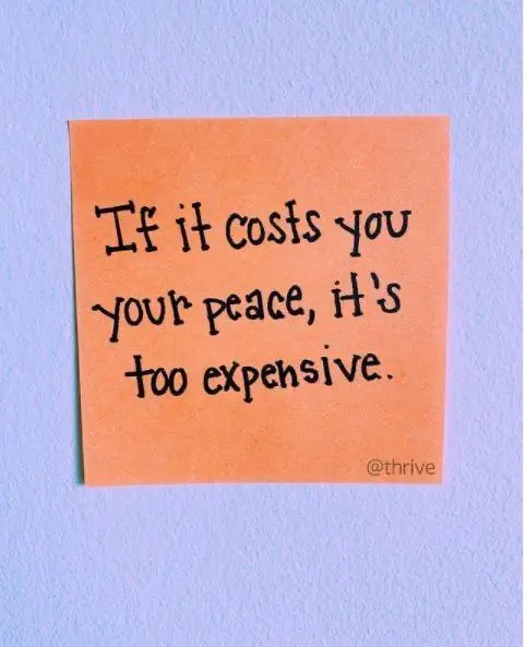Amen to that 👇 Let's start valuing peace of mind as the currency that it is