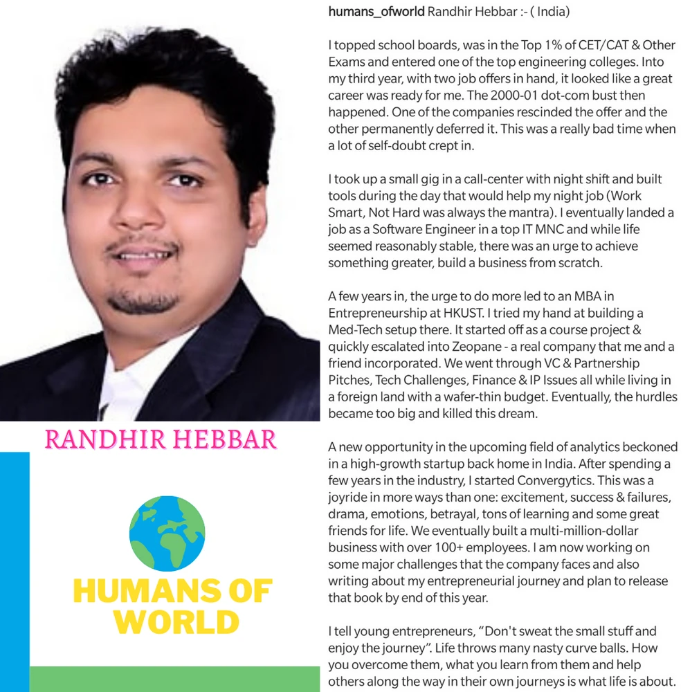 Humans of World #4 @Randhir 