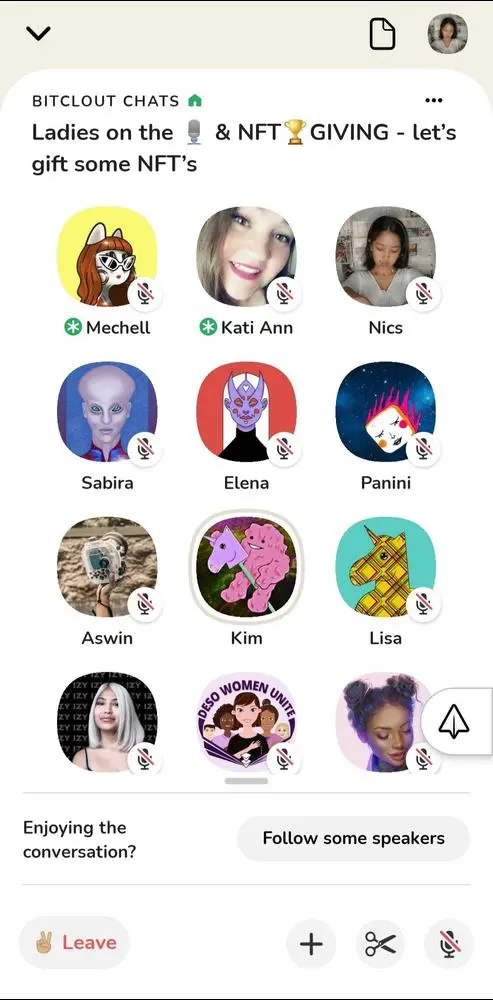 Ladies on the 🎙️
Come and join us now! 
You might take home an NFT  today🥰💕

clubhouse.com/event/P091ybZN