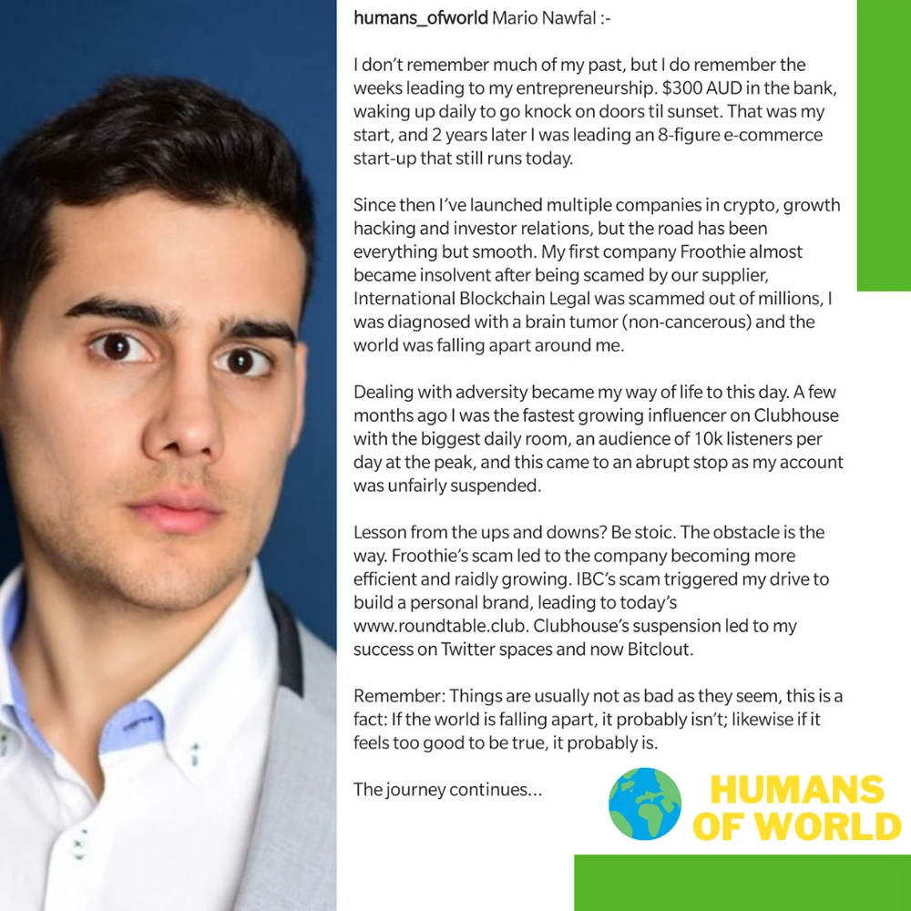 Humans of World #2 @Marionawfal