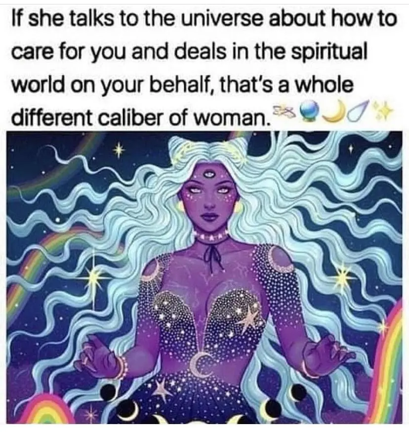When she talks to the universe 💕