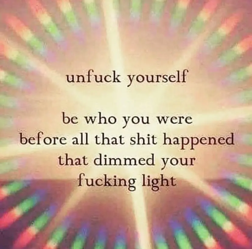 It takes commitment and hard work but it’s totally within reach 💕🌟 #unfuckyourself lol 