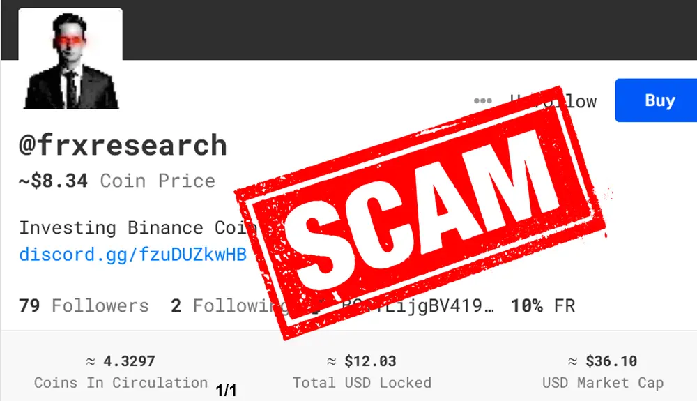 SCAM ALERT: Frxresearch

DO NOT BUY

FAKE ACCOUNT