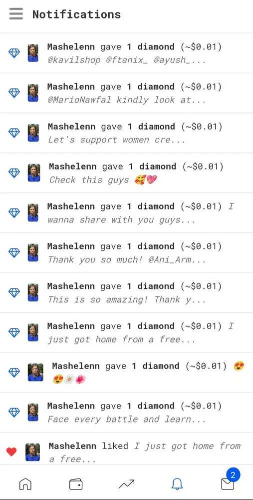 Thank you so much @Mashelenn for the 💎🚿 🤗❤️❤️