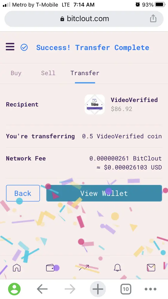 Full transparency. I've returned the @videoverified advance. 
