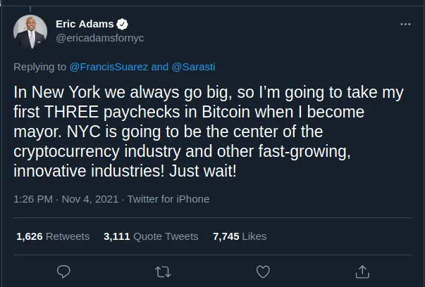 New-York goes orange! 

#bitcoinsalary

Posted via @cloutfeed