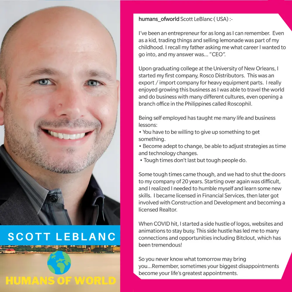 Humans of World #7 @ScottSCoin
