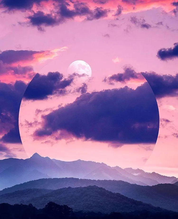 • through the clouds
