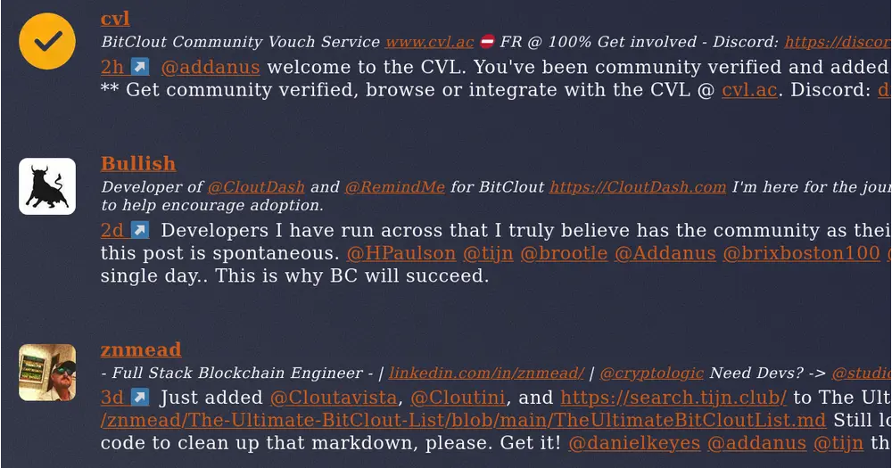 Thoughts: Until notifications get resolved and bots are squashed, use @cloutini to find out who's mentioned you