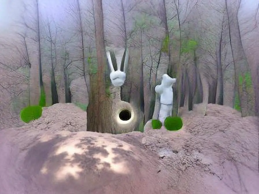 WeirdNature #011 "Rabbit hole" 896x672 GAN