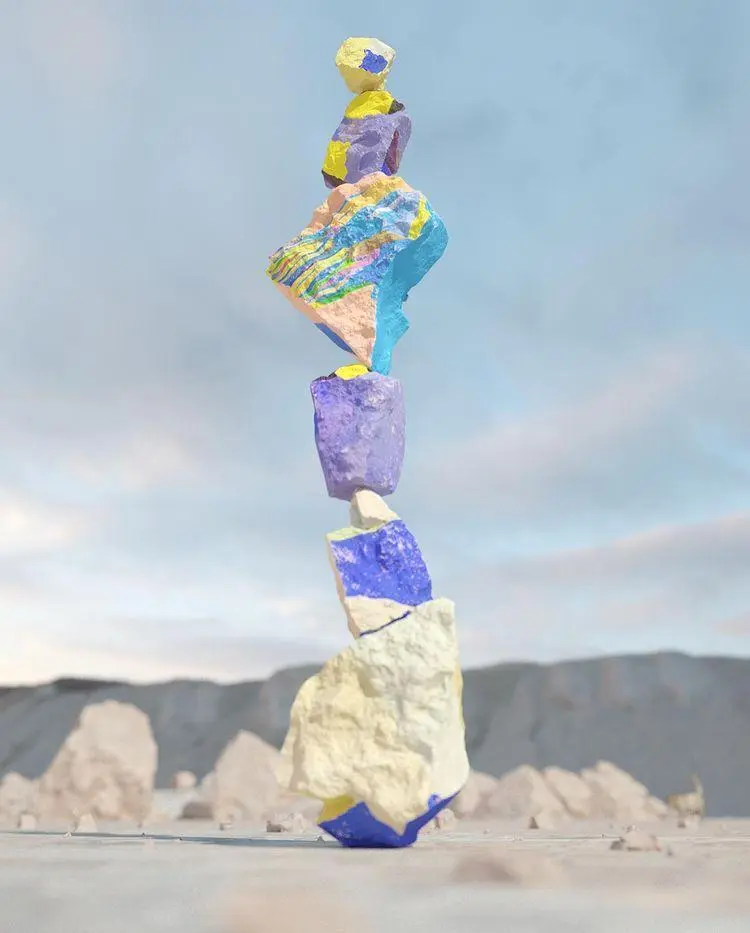 Balance - Homage to the Burning Man. Had some great times there, hopefully can go back one day and build one of these for real.
