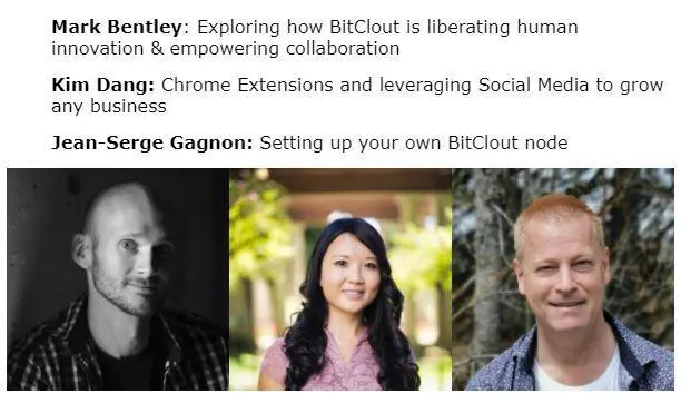 BitClout Virtual Summit day 9 talks are now viewable until 7am tomorrow!

They are:
@MarkBentley, @kimdang and @jeansergegagnon

You can still Register for free at
BitCloutVirtualSummit.com to catch them and the remaining speakers