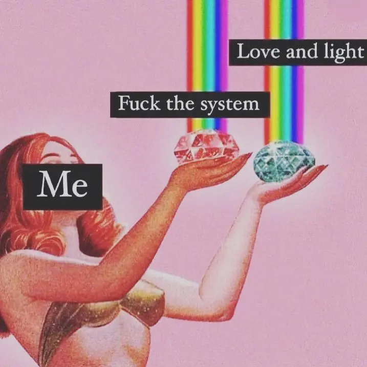 F the system … love and light 💕🌟