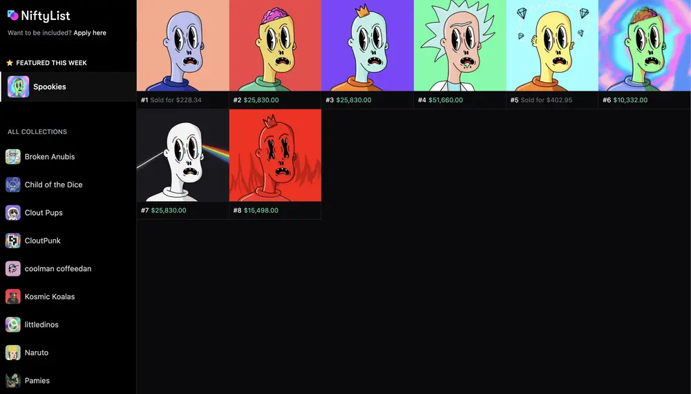 What do you guys think of www.niftylist.co & @spookies?