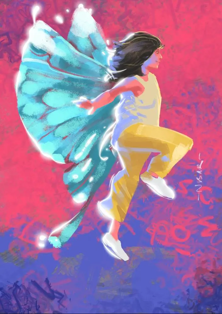 *The butterfly that descended in Belgium*

Last Friday, the world woke up to a wonderful image of a young Afghan girl skipping happily over the tarmac of Belgium Airport. Her seemingly unaware parents, walk ahead of her, while she fluttered her unseen wings of happiness. If not this, what else does hope look like??