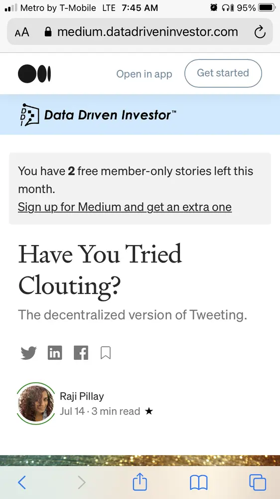 @rajipillay

https://cb.run/tAuM
“ What is Web 3.0?
Web 3.0 is decentralized internet. Or the next phase of the internet.
The giants like Google, Facebook, Twitter control the data. With the advent of Web 3.0, we should be able to control our own data and profit from it.”