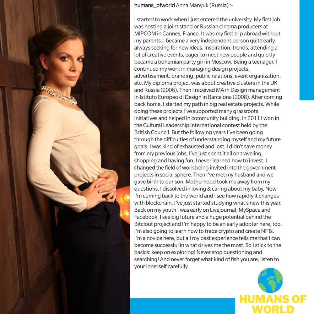 Humans of World #3 @AnnaManyuk @Motherhood