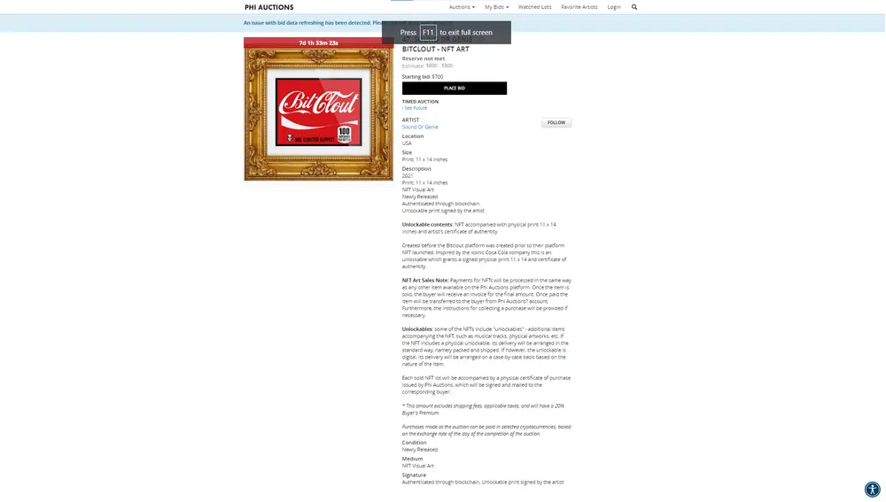 Bitclout.jpeg still looking for a home! Are u going to be the lucky 1 to own this 1 of 1 unlockable?

https://live.phiauctions.com/lots/view/4-3GIQNZ/bitclout-nft-art

Auction extended for 7 more days. Now is your chance