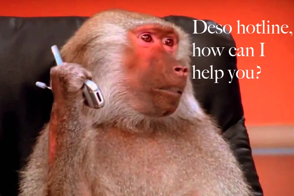 It was suggested that Deso needs a hotline. Perhaps we can all help out answering complaints.