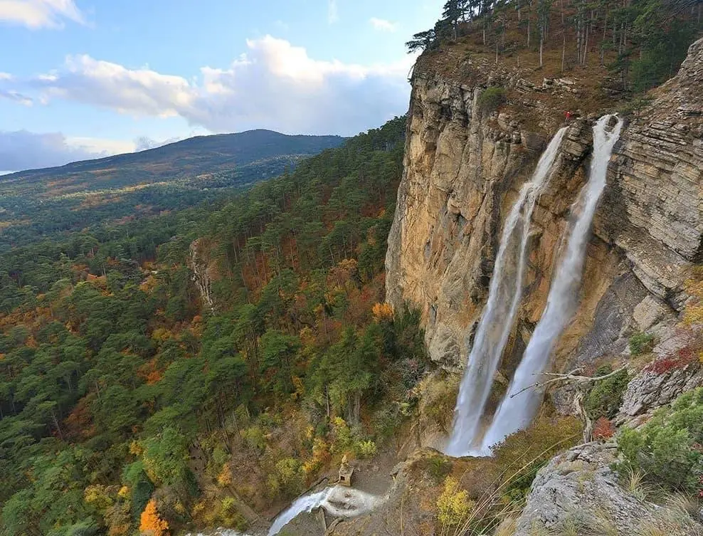 “The most beautiful in the world is, of course, the world itself.”- Wallace Stevens

Uchan-Su waterfall. Crimea. Ukraine
The highest in Ukraine. Twice as high as Niagara Falls. Water rushes from a height of over a thousand meters. It originates in the mountains.