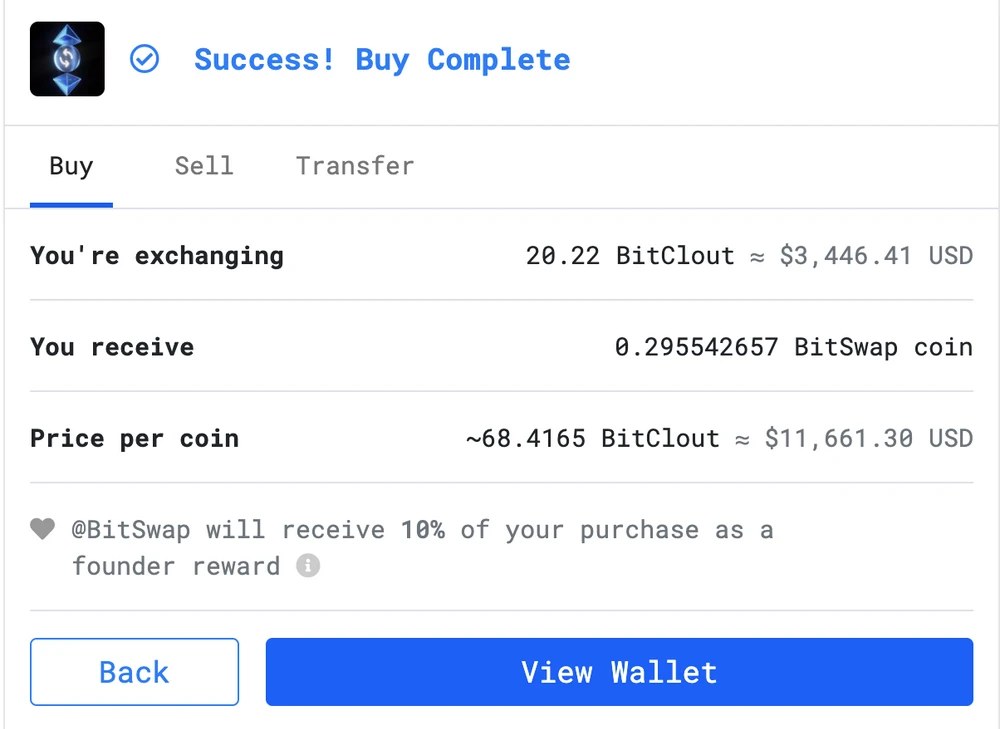 Day 1 buyback complete ✅ $3446.41 USD
